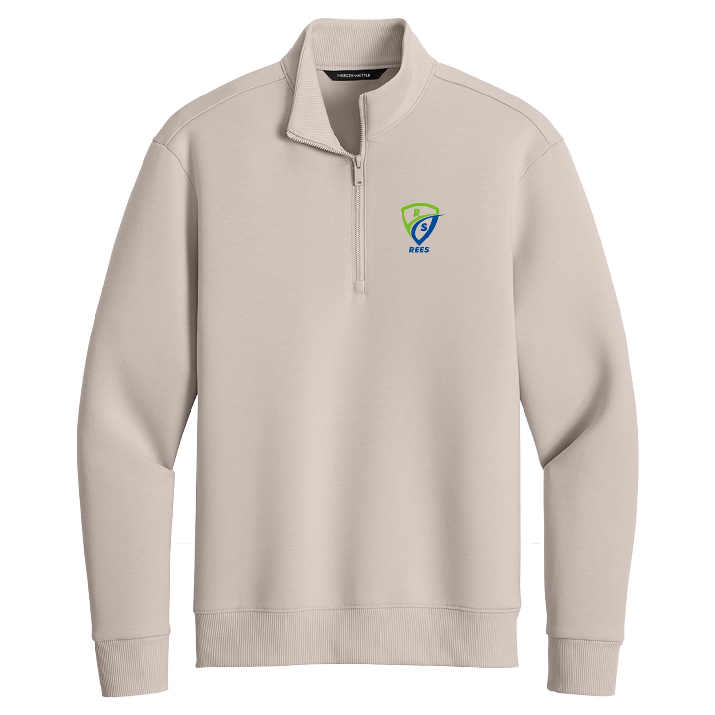 REES SCIENTIFIC LOGO MERCER+METTLE SOFT SPACER 1/4-ZIP