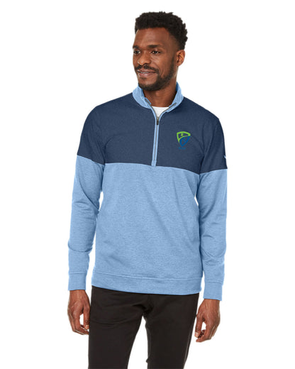REES SCIENTIFIC LOGO PUMA GOLF MEN'S CLOUDSPUN WARM UP QUARTER-ZIP