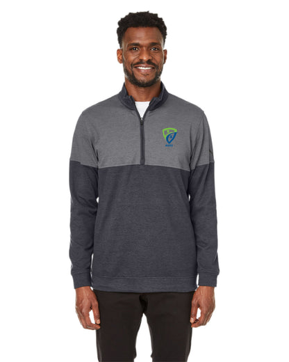REES SCIENTIFIC LOGO PUMA GOLF MEN'S CLOUDSPUN WARM UP QUARTER-ZIP