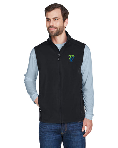 REES SCIENTIFIC LOGO CORE365 MEN'S CRUISE TWO-LAYER FLEECE BONDED SOFT SHELL VEST