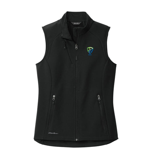 REES SCIENTIFIC LOGO Eddie Bauer Ladies Stretch Soft Shell Vest
