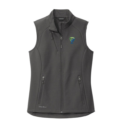 REES SCIENTIFIC LOGO Eddie Bauer Ladies Stretch Soft Shell Vest