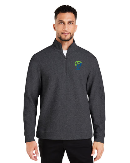 REES SCIENTIFIC LOGO NORTH END MEN'S SPIRIT TEXTURED QUARTER-ZIP