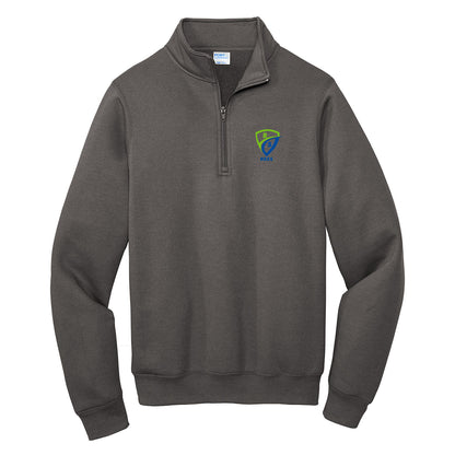 REES SCIENTIFIC LOGO PORT & CO CORE FLEECE 1/4-ZIP PULLOVER SWEATSHIRT