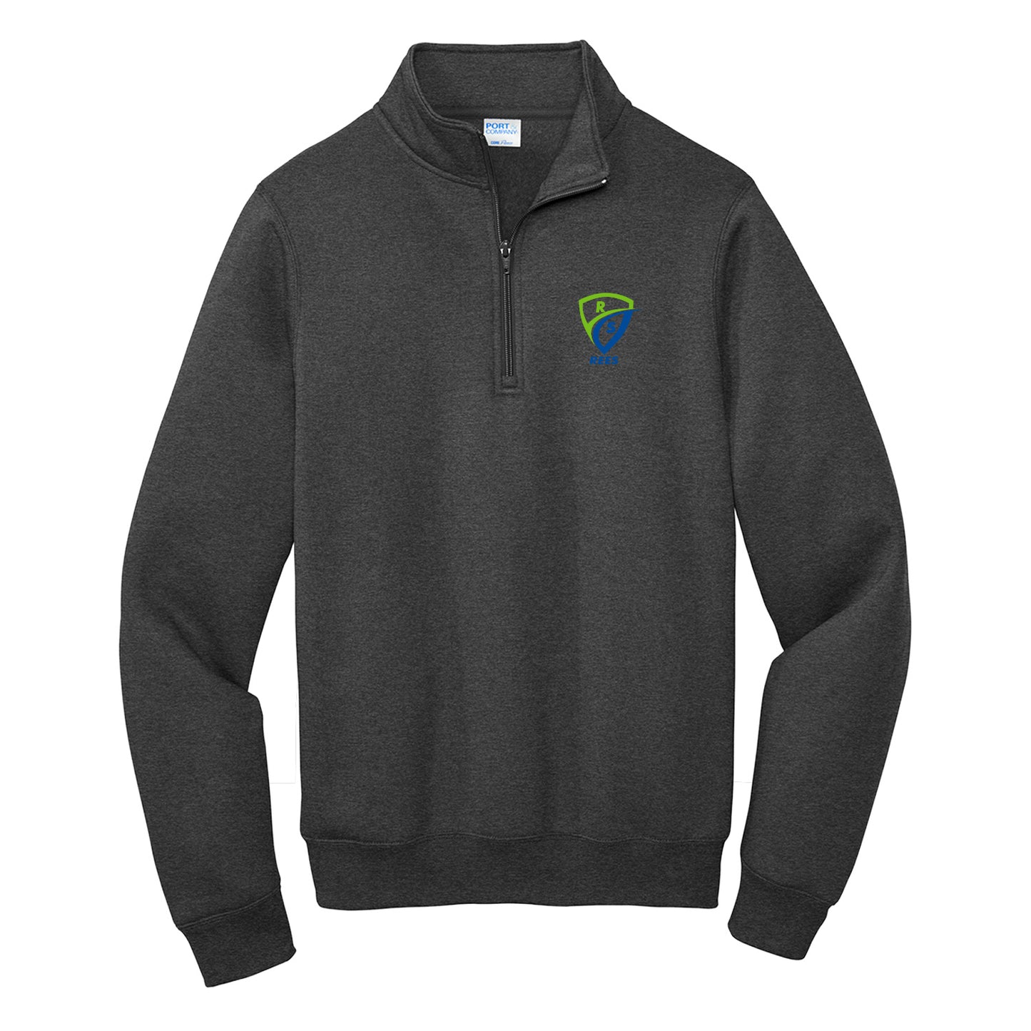 REES SCIENTIFIC LOGO PORT & CO CORE FLEECE 1/4-ZIP PULLOVER SWEATSHIRT