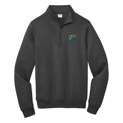 REES SCIENTIFIC LOGO PORT & CO CORE FLEECE 1/4-ZIP PULLOVER SWEATSHIRT