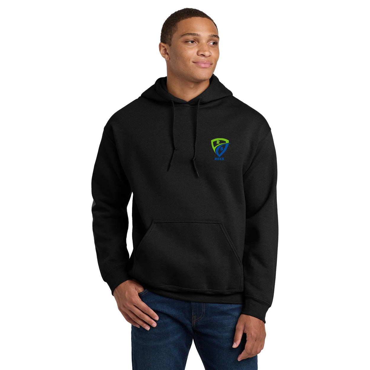 REES SCIENTIFIC LOGO HEAVY BLEND HOODED SWEATSHIRT