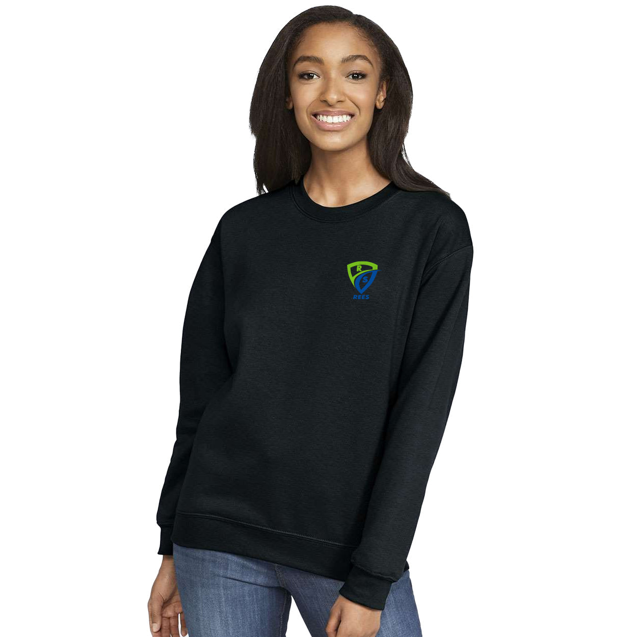 REES SCIENTIFIC LOGO MIDWEIGHT CREWNECK SWEATSHIRT