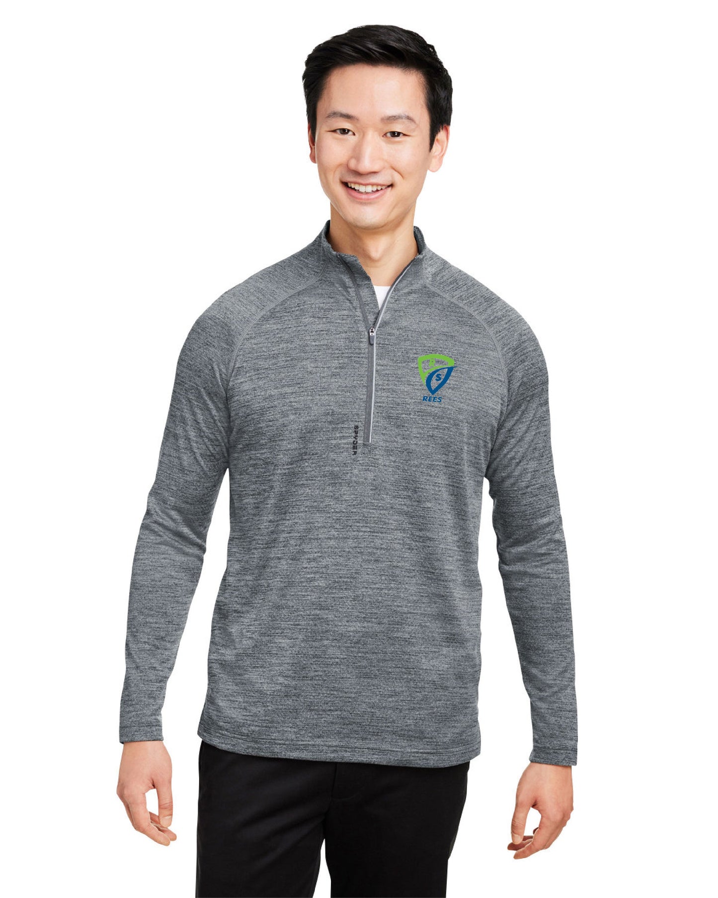 REES SCIENTIFIC LOGO SPYDER MEN'S MISSION HALF-ZIP